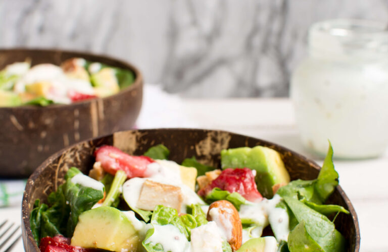 chicken strawberry salad without bacon