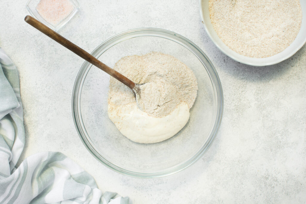 Starter and flour