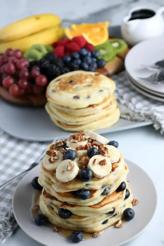 Delightful homemade blueberry pancakes